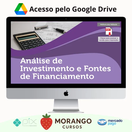 Imagem do rateio do curso Análise de Investimentos e Fontes de Financiamento - Universidade Pitágoras Unopar