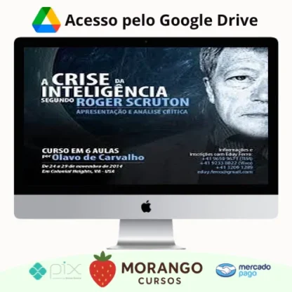 Imagem do rateio do curso A Crise da Inteligência Segundo Roger Scruton - Olavo de Carvalho