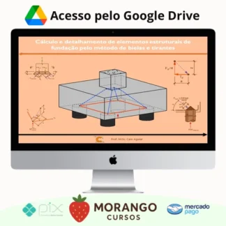 Imagem do rateio do curso Cálculo e Detalhamento de Elementos Estruturais de Fundação pelo Método de Bielas e Tirantes - Caio Aguiar