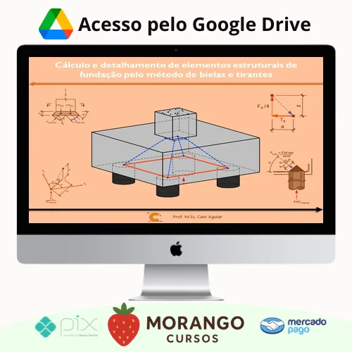 Imagem do rateio do curso Cálculo e Detalhamento de Elementos Estruturais de Fundação pelo Método de Bielas e Tirantes - Caio Aguiar
