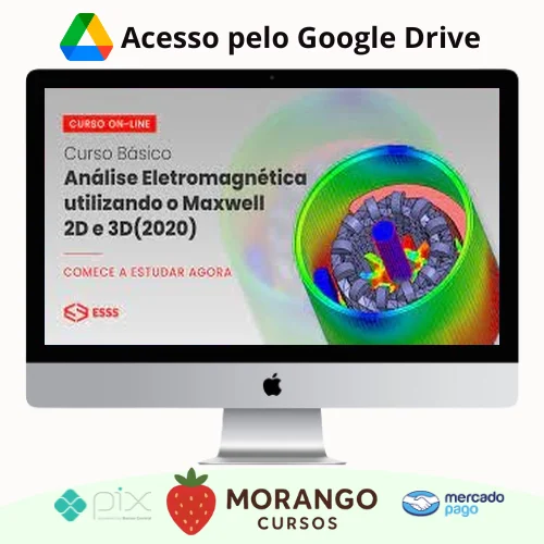 Imagem do rateio do curso Curso Básico de Análise Eletromagnética Utilizando o Maxwell 2D e 3D com Ansys - Esss