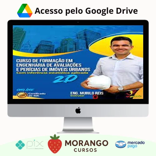 Imagem do rateio do curso Curso de Formação em Engenharia de Avaliações e Perícias de Imóveis Urbanos com inferência estatística aplicada - Murilo Reis