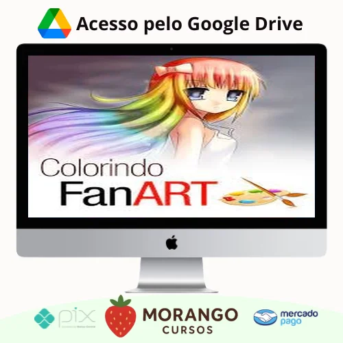 Imagem do rateio do curso Curso de Pintura: Colorindo Fanart - Mayara Rodrigues