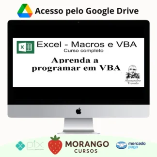 Imagem do rateio do curso Macros e VBA Excel - Alessandro Trovato