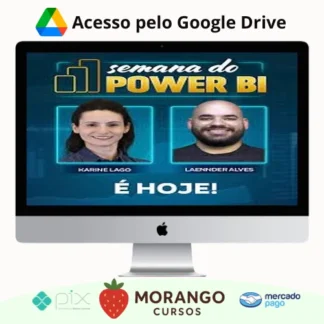 Imagem do rateio do curso Semana do Power BI - Karine Lago e Laennder Alves