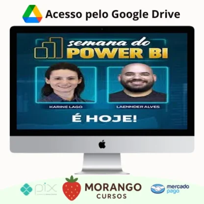 Imagem do rateio do curso Semana do Power BI - Karine Lago e Laennder Alves