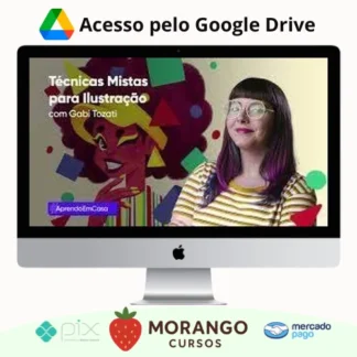 Imagem do rateio do curso Técnicas Mistas Para Ilustração - Gabi Tozati