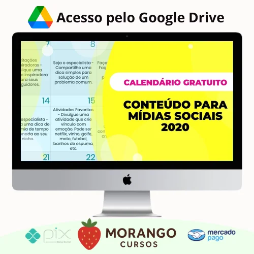 Imagem do rateio do curso 366 Ideias de Conteúdos Planejados para sua Rede Social - Postar pra Vender