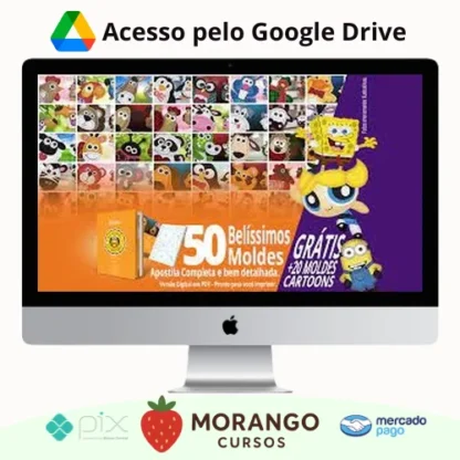 Imagem do rateio do curso 50 Moldes de Bichinhos Decorativos + Brinde - Autor Desconhecido