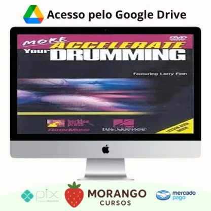 Imagem do rateio do curso Berklee Press: Accelerate Your Drumming - Larry Finn [INGLÊS]
