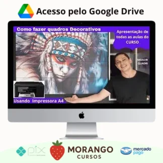 Imagem do rateio do curso Como fazer Quadros Decorativos Usando Impressora A4 - Moacir Quadri