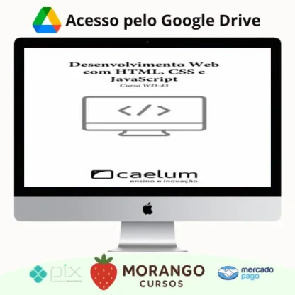 Imagem do rateio do curso Desenvolvimento Web com Html, CSS e Javascript - Caelum