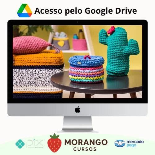 Imagem do rateio do curso Eduk: Crochê Moderno Fio de Malha para Decoração - Nat Petry