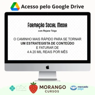 Imagem do rateio do curso Formação na Profissão Social Media 2022 - Rejane Toigo