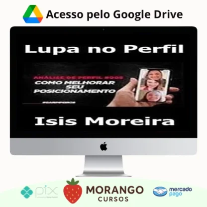 Imagem do rateio do curso Lupa no Perfil - Isis Moreira