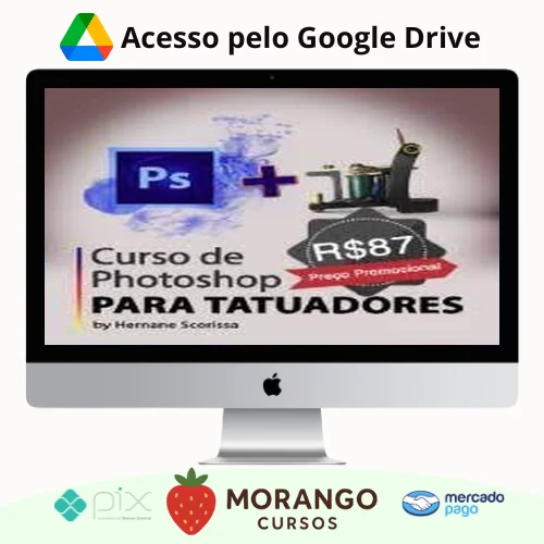 Imagem do rateio do curso Photoshop para Tatuadores - Hernane Scorissa