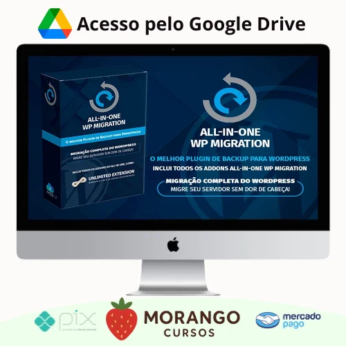 Imagem do rateio do curso All in One WP Migration - v2.61 Unlimited Extension + todos os addons