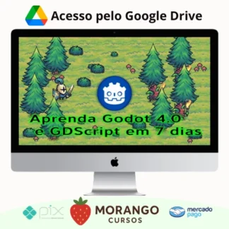 Imagem do rateio do curso Aprenda Godot 4.0 e GDScript em 7 Dias - Davi Bandeira