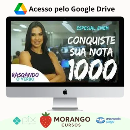 Imagem do rateio do curso Hackeando o Enem: Redação - Cíntia Chagas