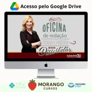 Imagem do rateio do curso Oficina de Redação e Teoria Texto Dissertativo - Flávia Rita